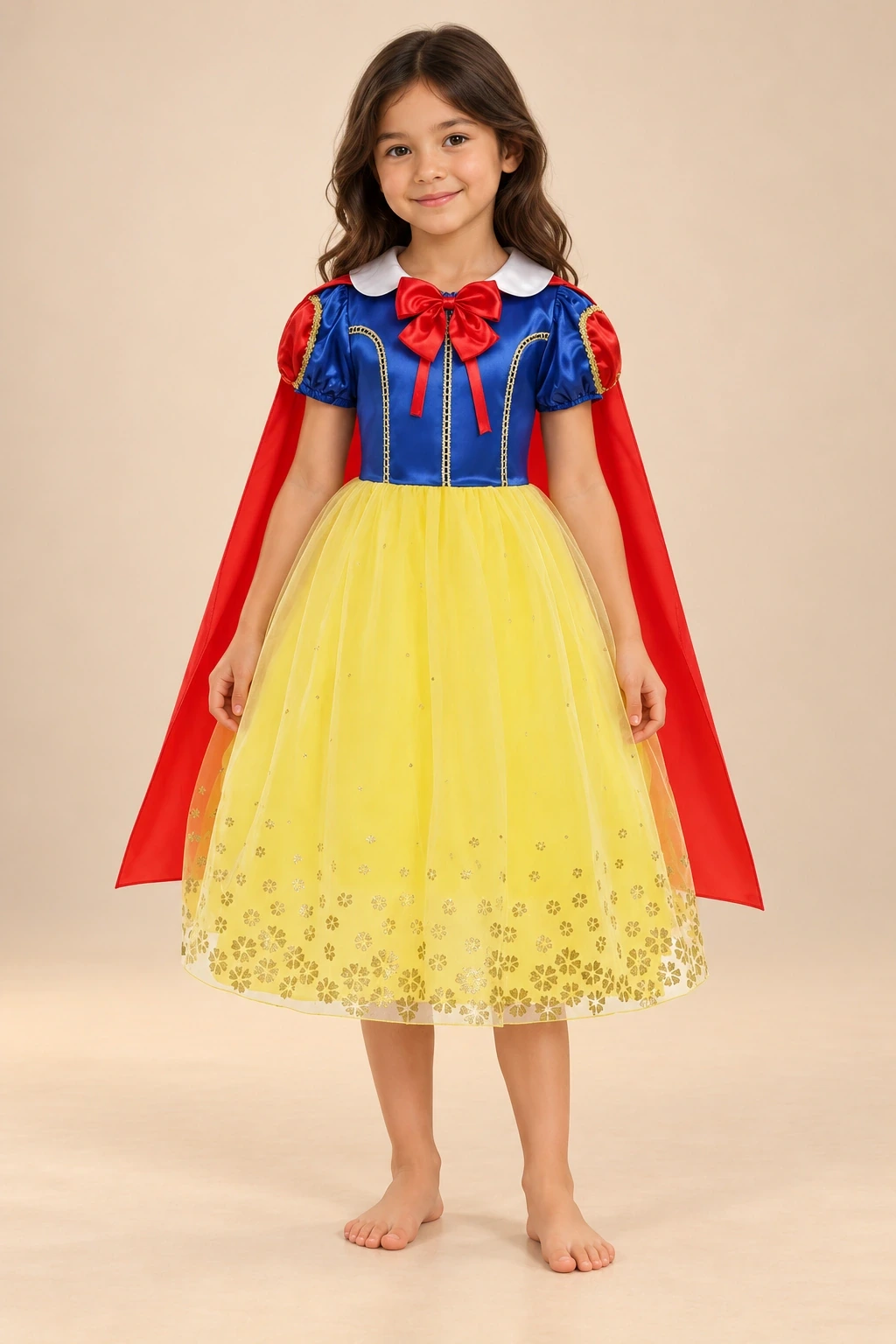 Costum Albă-ca-Zăpada pentru copii Alice Party 72139 — Vedere principală a costumului purtat